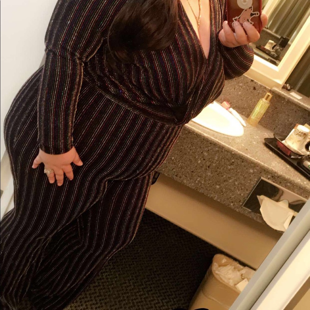 Multi color jump suit